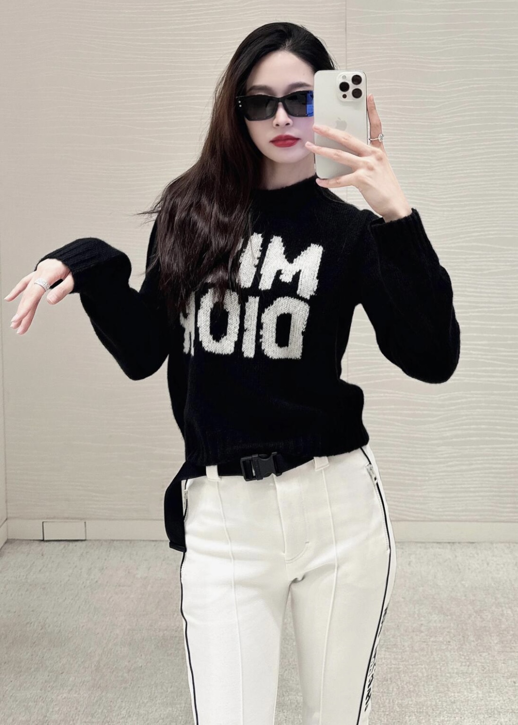 [WOMEN] MISS DIOR MOTIF 캐시미어 블렌드 니트