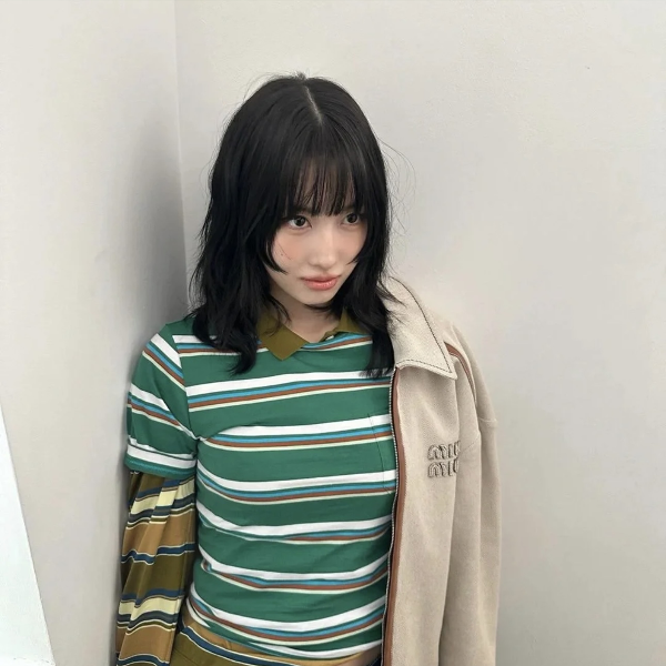[WOMEN] MIU MIU 스트라이프 롱 슬리브