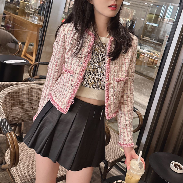 [WOMEN] CHANEL 더블 포켓 트위드 자켓