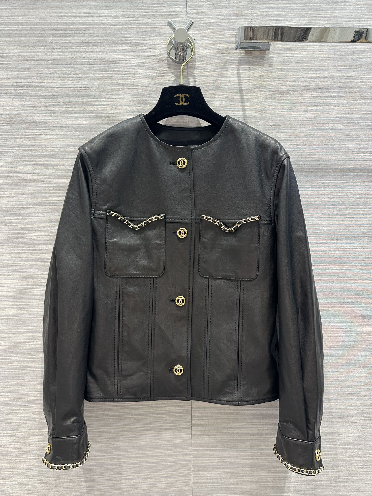 [WOMEN] CHANEL 클래식 더블 포켓 양가죽 자켓