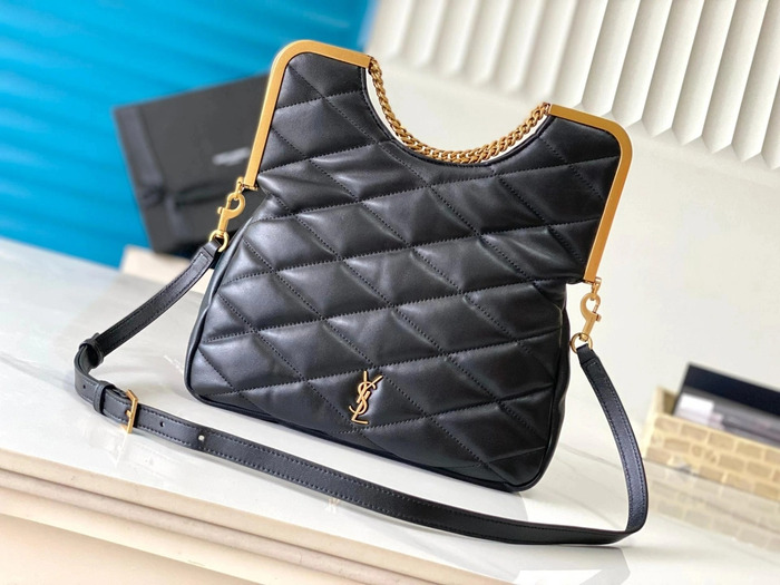 SAINT LAURENT 87 퀄티드 레더 클러치 백