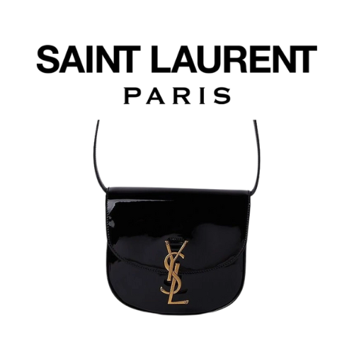 SAINT LAURENT 페이턴트 카이아 스몰 샤첼 백