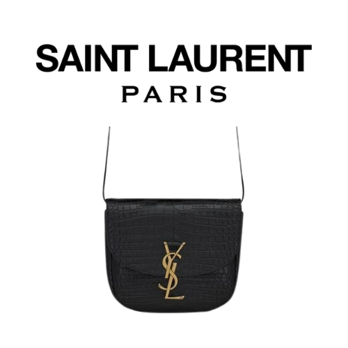 SAINT LAURENT 크로커다일 카이아 스몰 샤첼 백