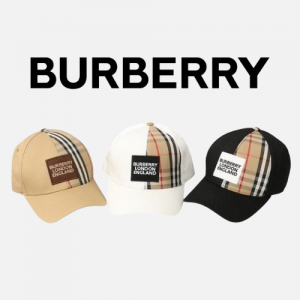 BURBERRY 프론트 사각로고 볼캡