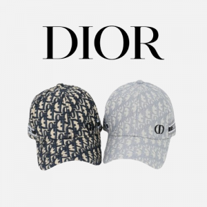 DIOR 사이드 로고 오블리크 볼캡
