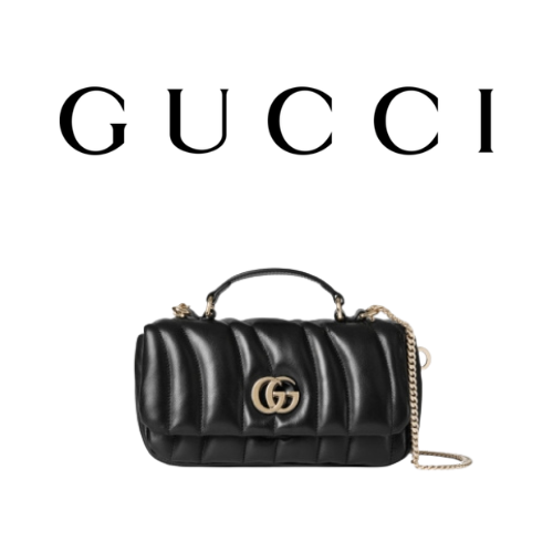 GUCCI GG 밀라노 미니 탑 핸들백