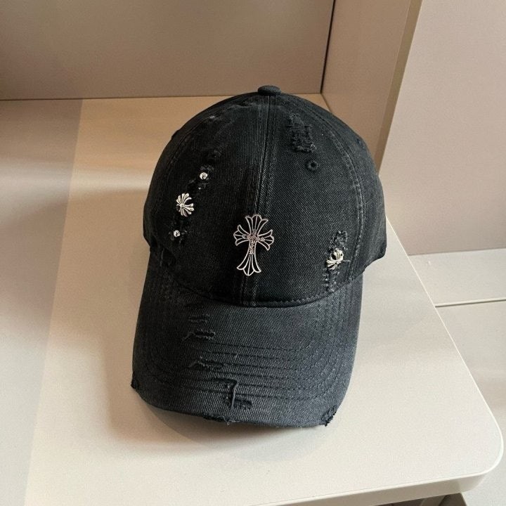 CHROME HEARTS 워싱 시그니처 트윈 볼캡