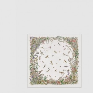 DIOR_카레 리발레의 무도회 실크 트윌 스카프_44FLY