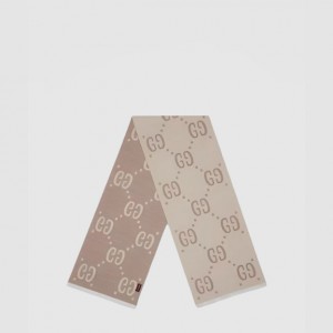 GUCCI_GG 자카드 패턴 니트 스카프_495592