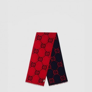 GUCCI_GG 자카드 패턴 니트 스카프_495592