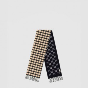 GUCCI_GG 자카드 패턴 니트 스카프_597527