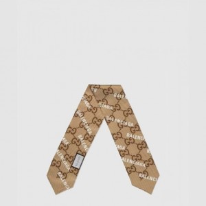 GUCCI_플로라 프린트 실크 넥 보우_676777