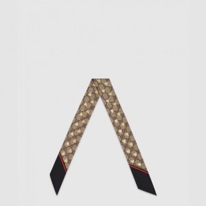 GUCCI_GG 비(BEE) 실크 넥 보우_499226