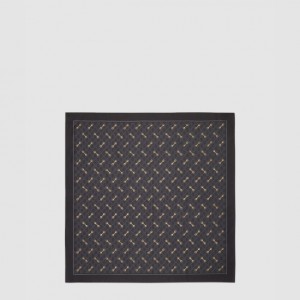 GUCCI_GG 프린트 홀스빗 실크 스카프_662576