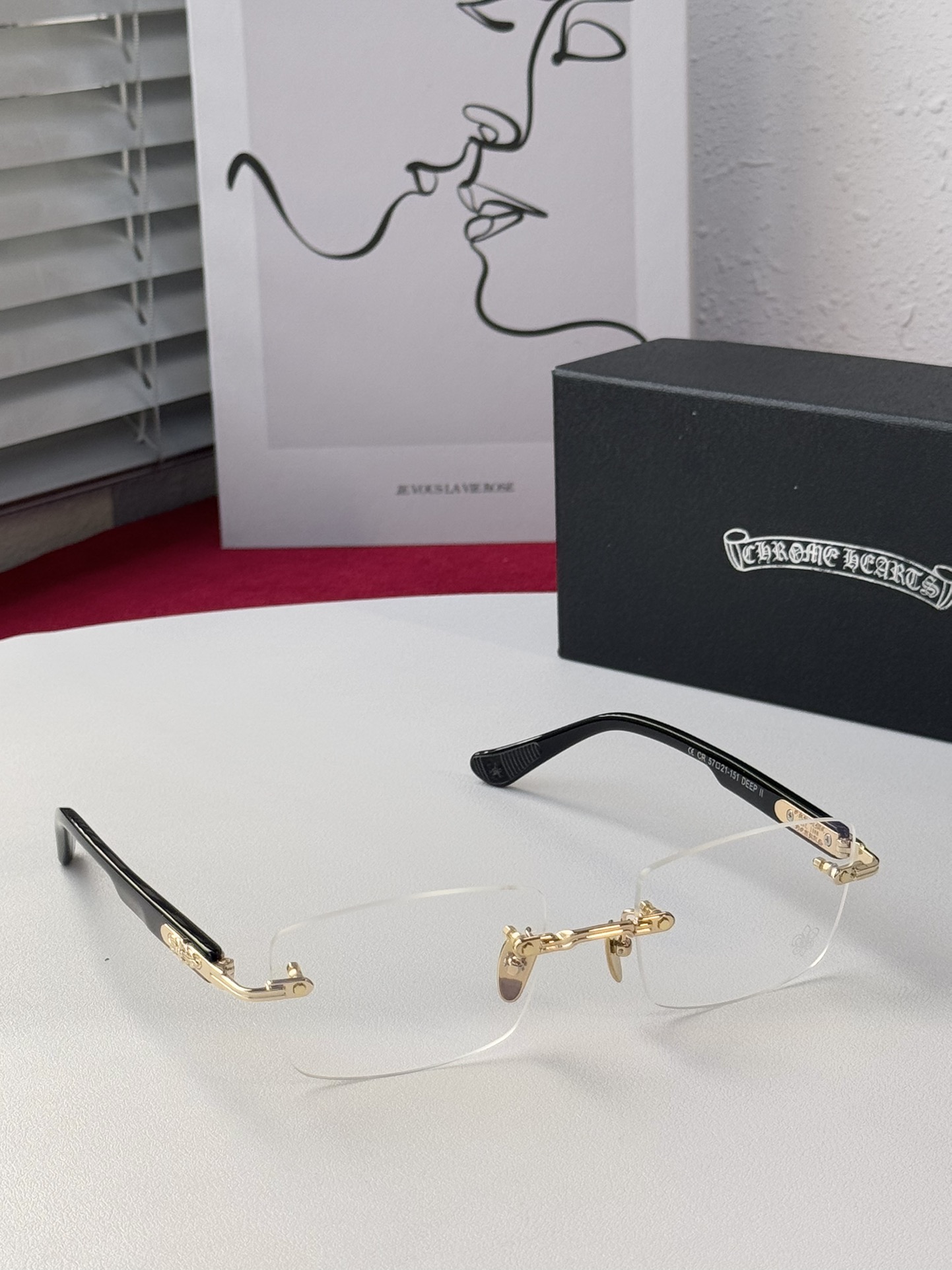 [2 COLOR] CHROME HEARTS_HOMOGENEOUS CHART_FRAME DEEP II