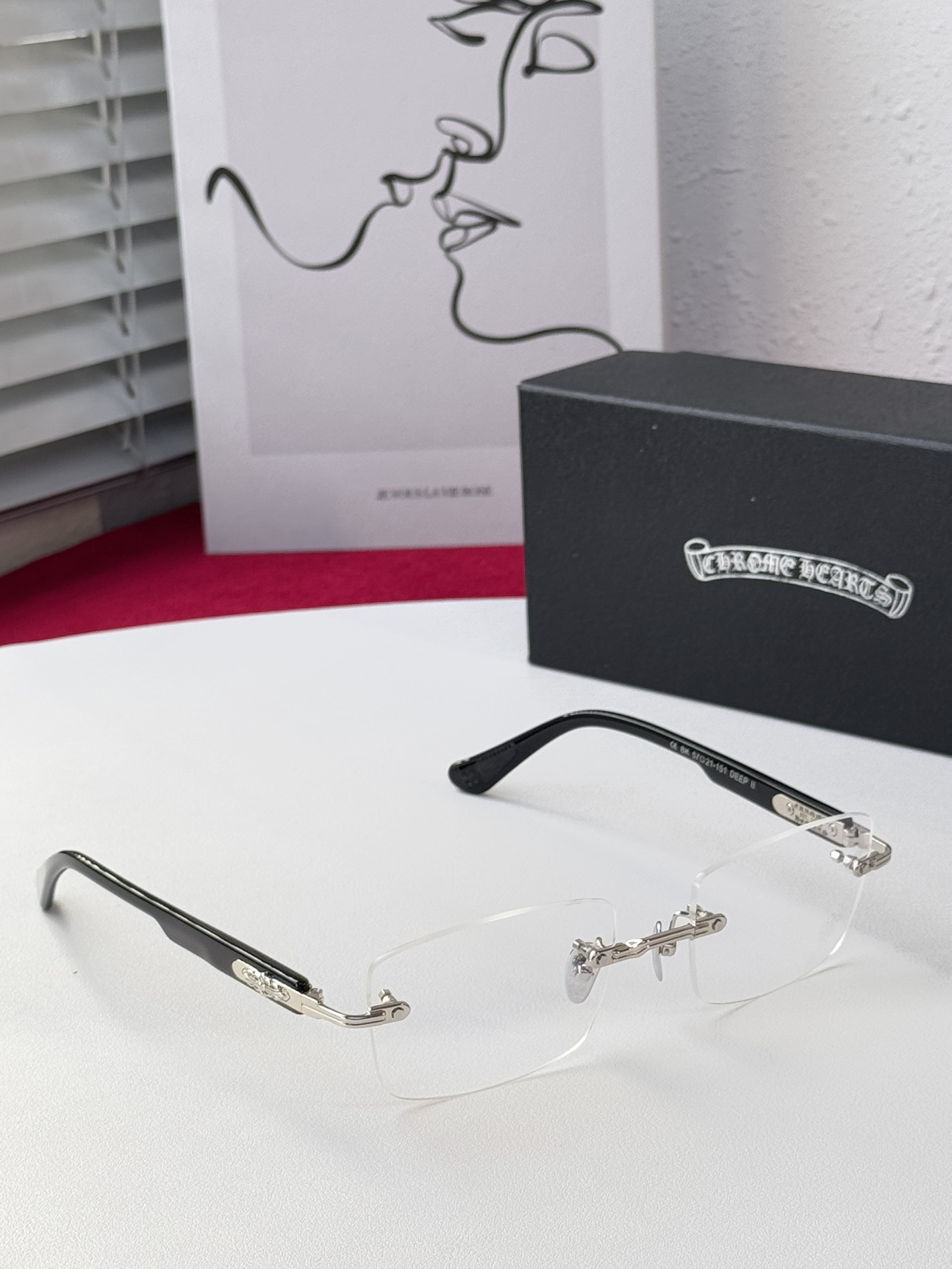 [2 COLOR] CHROME HEARTS_HOMOGENEOUS CHART_FRAME DEEP II