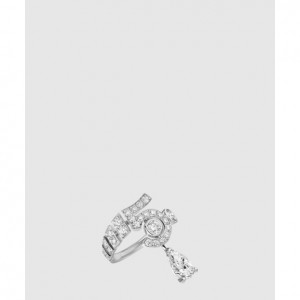 CHANEL_N°5 DROP WHITE 골드 링_J64256