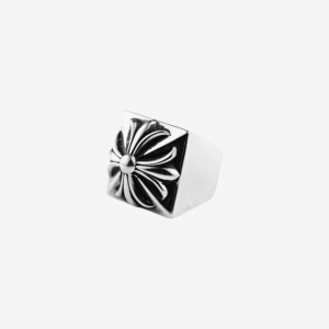 CHROME HEARTS_피라미드 블럭 링