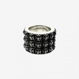 CHROME HEARTS_피라미드 트리플 피프 펑크 링
