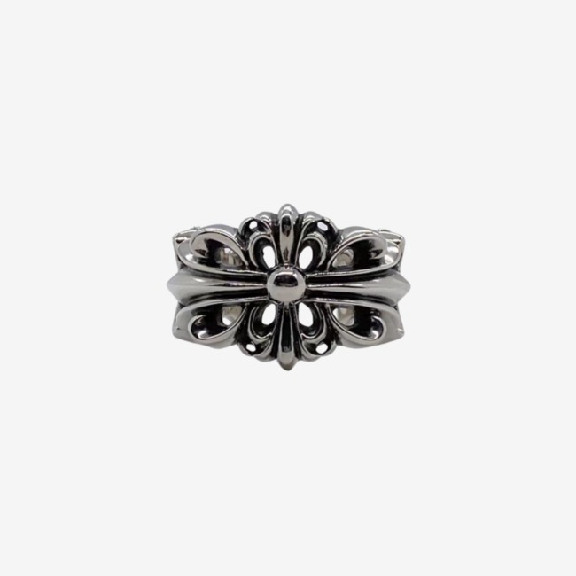 CHROME HEARTS_더블 플로랑 링