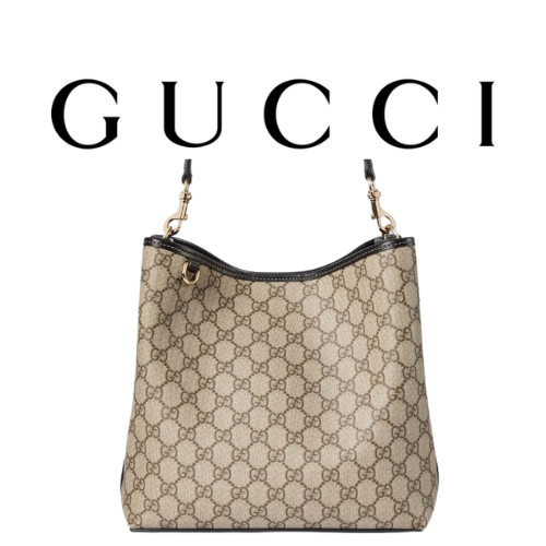GUCCI GG 엠블럼 미디엄 버킷백
