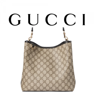 GUCCI GG 엠블럼 미디엄 버킷백