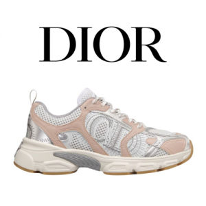 DIOR CHRONO 메시 레더 패널 스니커즈