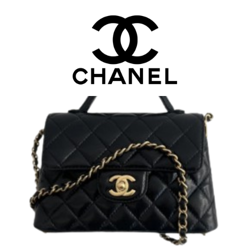 CHANEL 25P 탑핸들 스몰 플랩백