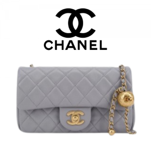 CHANEL 23C CF 뉴미니 골든볼 플랩백