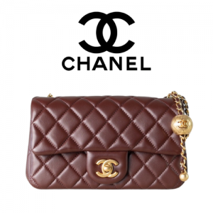 CHANEL 24K CF 뉴미니 골든볼 플랩백