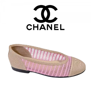 CHANEL 25S 라피아 플랫 슈즈