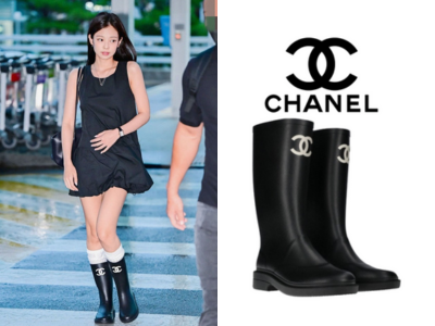[225~260] [제니 PICK] CHANEL CC 로고 레인부츠
