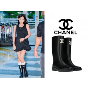 [225~260] [제니 PICK] CHANEL CC 로고 레인부츠