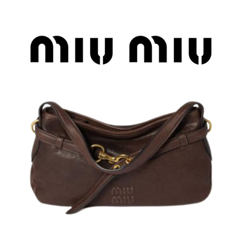 MIU MIU 아방뛰르 나파 가죽 미디엄 백