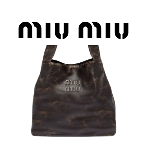 MIU MIU 가죽 호보 백