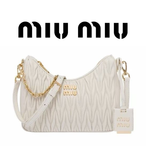 MIU MIU 마테라쎄 나파 가죽 숄더백