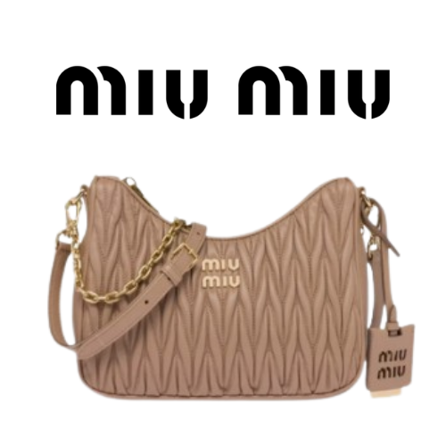 MIU MIU 마테라쎄 나파 가죽 숄더백