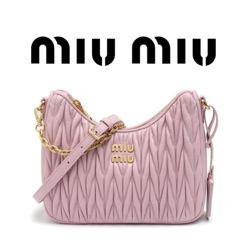 MIU MIU 마테라쎄 나파 가죽 숄더백