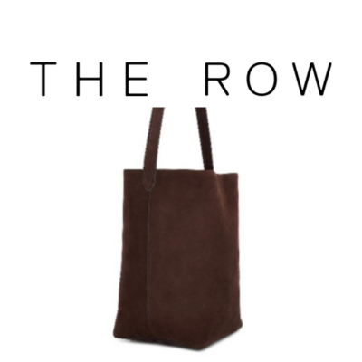 THE ROW 미디엄 스웨이드 버킷백