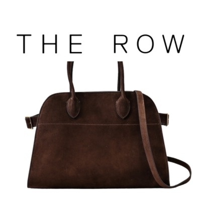 THE ROW MARGAUX 12 스웨이드 레더백