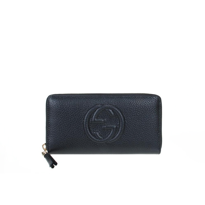 GUCCI_ GG 엠블럼 지퍼 장지갑_598187 A7M0G 1000