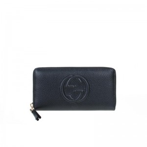 GUCCI_ GG 엠블럼 지퍼 장지갑_598187 A7M0G 1000