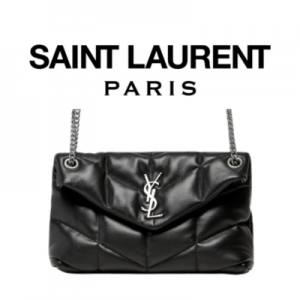 SAINT LAURENT 퀄티드 램스킨 PUFFER 스몰 체인 백