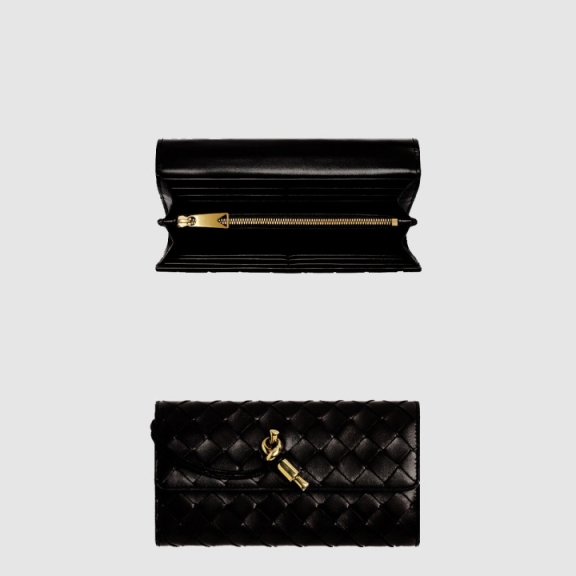 BOTTEGA VENETA_라지 안디아모 플랩 지갑_741504 [4COLOR]