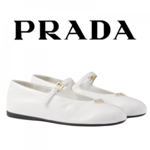 PRADA 나플락 페이턴트 가죽 발레리나