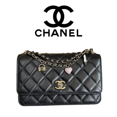 CHANEL 25P 팬던트 WOC 체인백