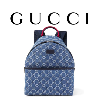 GUCCI GG 데님 백팩