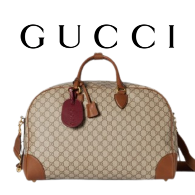 GUCCI GG 엠블럼 미디엄 더플백