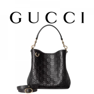 GUCCI GG 엠블럼 스몰 버킷백