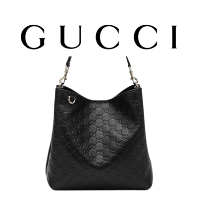 GUCCI GG 엠블럼 미디엄 버킷백